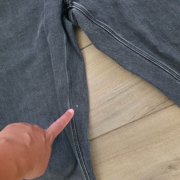 Volcom Vorta Slim Straight Gray Black Jeans Men Sz 34 x 32 - Picture 2 of 8